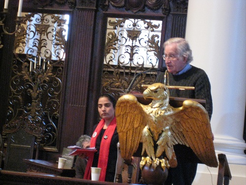Malalai Joya and Noam Chomsky